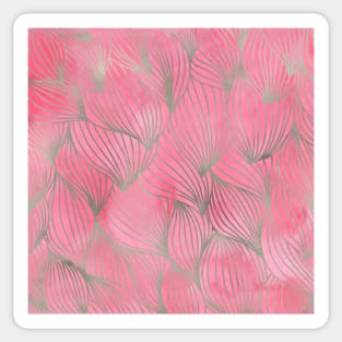 Pretty Pink Petal Print Sticker